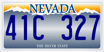 NV license plate 41C327