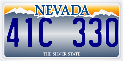 NV license plate 41C330