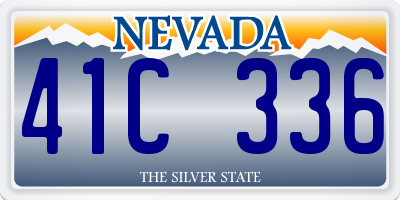 NV license plate 41C336
