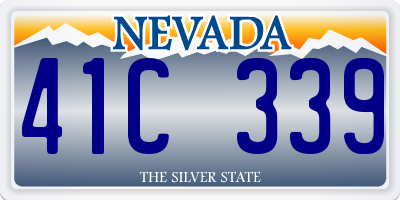 NV license plate 41C339