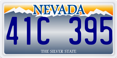 NV license plate 41C395