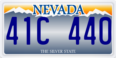 NV license plate 41C440