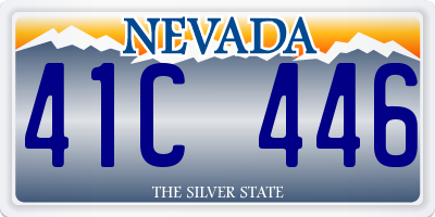 NV license plate 41C446