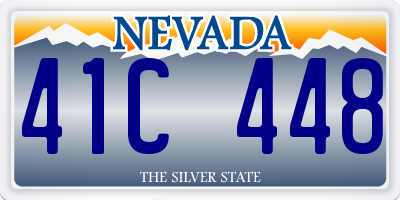NV license plate 41C448