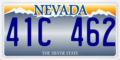 NV license plate 41C462