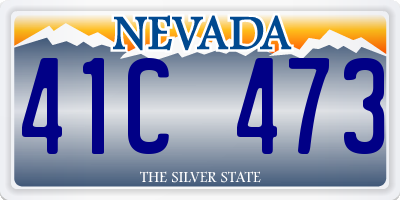 NV license plate 41C473