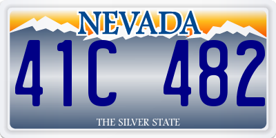 NV license plate 41C482