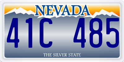 NV license plate 41C485