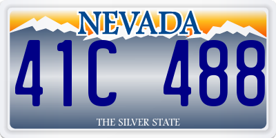 NV license plate 41C488