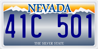 NV license plate 41C501