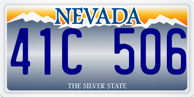 NV license plate 41C506