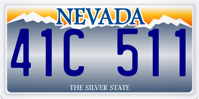 NV license plate 41C511