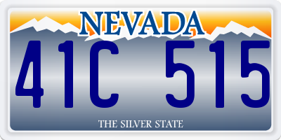 NV license plate 41C515