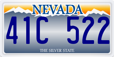 NV license plate 41C522