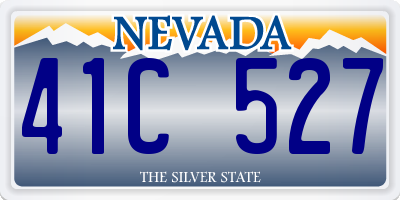 NV license plate 41C527