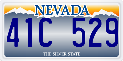 NV license plate 41C529