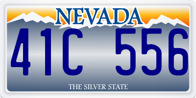 NV license plate 41C556