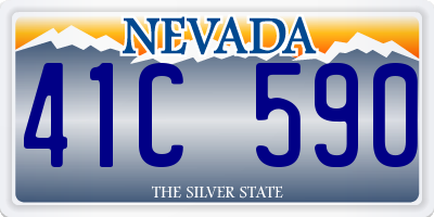 NV license plate 41C590