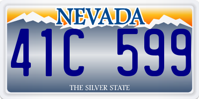 NV license plate 41C599