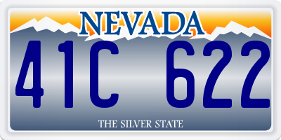 NV license plate 41C622