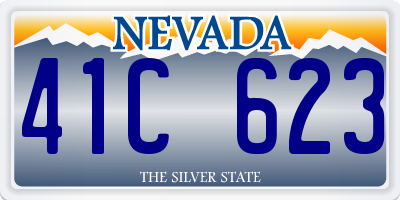 NV license plate 41C623