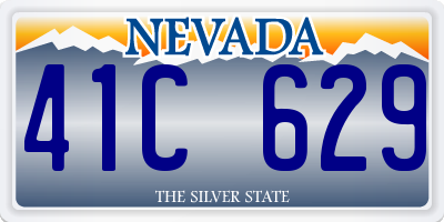 NV license plate 41C629