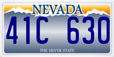 NV license plate 41C630