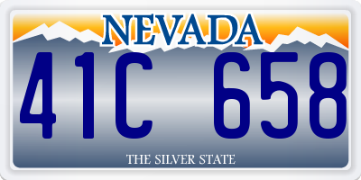 NV license plate 41C658