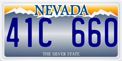 NV license plate 41C660