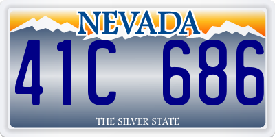 NV license plate 41C686