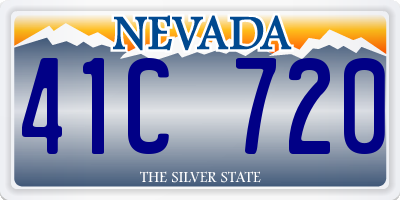 NV license plate 41C720