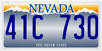 NV license plate 41C730