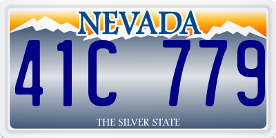 NV license plate 41C779