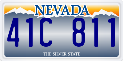 NV license plate 41C811