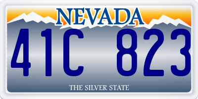 NV license plate 41C823