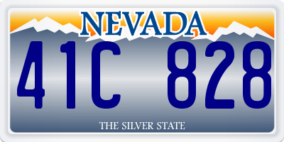 NV license plate 41C828