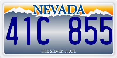 NV license plate 41C855