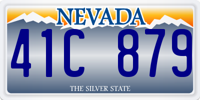 NV license plate 41C879