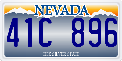 NV license plate 41C896