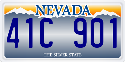 NV license plate 41C901