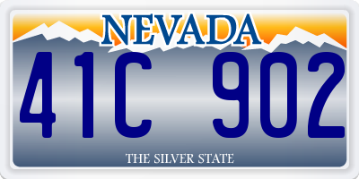NV license plate 41C902