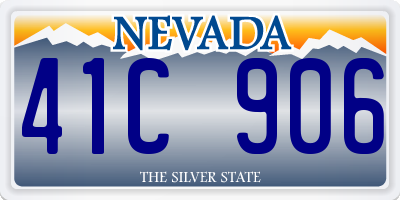 NV license plate 41C906
