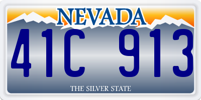 NV license plate 41C913