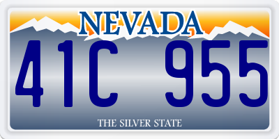 NV license plate 41C955