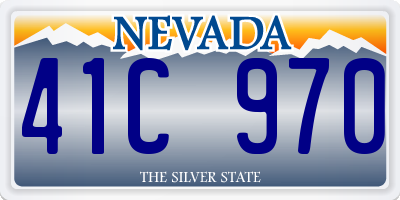 NV license plate 41C970