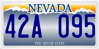 NV license plate 42A095