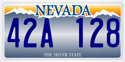 NV license plate 42A128