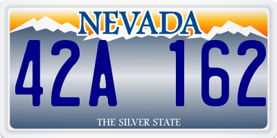 NV license plate 42A162