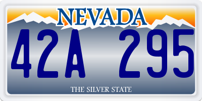 NV license plate 42A295