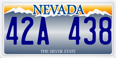 NV license plate 42A438